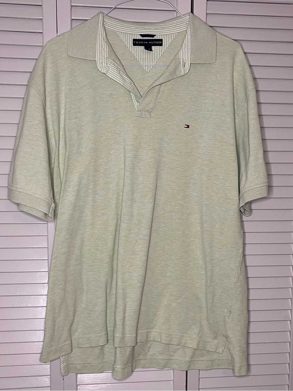 Tommy Hilfiger Light Sage Green Polo Shirt